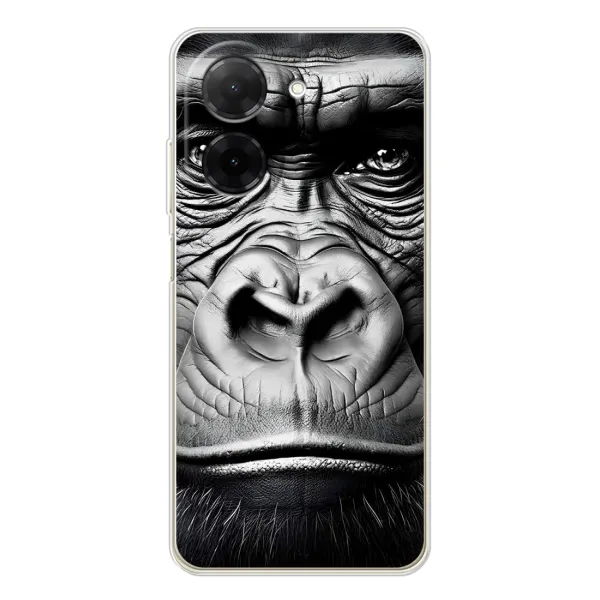 Чехол с рисунком «Черная обезьяна» для Xiaomi Poco C71 Чехол с рисунком «Черная обезьяна» для Xiaomi Poco C71