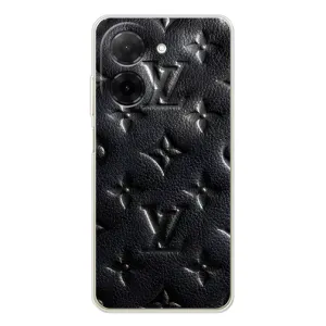 Текстурний Чохол Louis Vuitton для Поко С71 (Чорний ЛВ)
