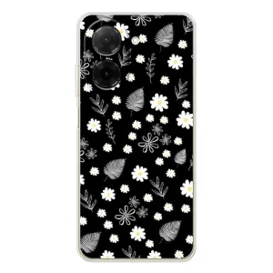 Чохли з тематикою "КВІТИ" на Xiaomi Poco C71 (цвітіння на чорному)