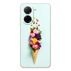 Чохли з тематикою "КВІТИ" на Xiaomi Poco C71 (Квітка-морозиво)
