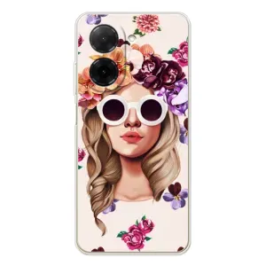 Чехол с картинкой Модные Девчонки Xiaomi Poco C71 (Девушка в очках)