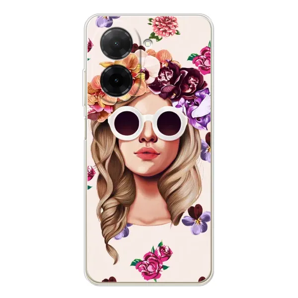 Чехол с рисунком «Девушка в очках» для Xiaomi Poco C71 Чехол с рисунком «Девушка в очках» для Xiaomi Poco C71