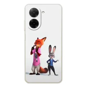 Силиконовый чехол с принтом Зоотрополіс для Xiaomi Poco C71 (Джуди и Ник)
