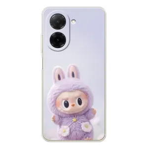 Чохол з принтом Лабубу для Xiaomi Poco C71 (Фіолетовий Лабубу)
