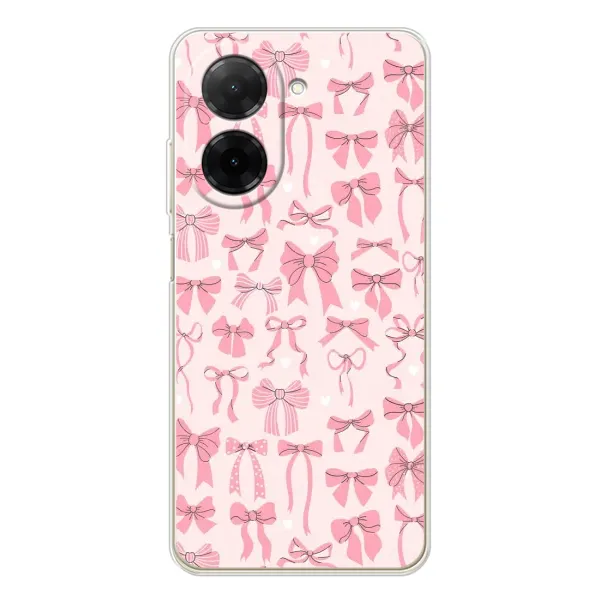 Чехол с рисунком «Фон бантики» для Xiaomi Poco C71 Чехол с рисунком «Фон бантики» для Xiaomi Poco C71