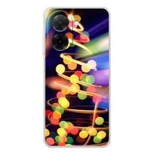 Чохол новорічна ялинка на Xiaomi Poco C71 (Гірлянди)