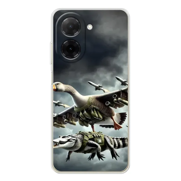 Чехол с рисунком «Гусини и крокодило» для Xiaomi Poco C71 Чехол с рисунком «Гусини и крокодило» для Xiaomi Poco C71