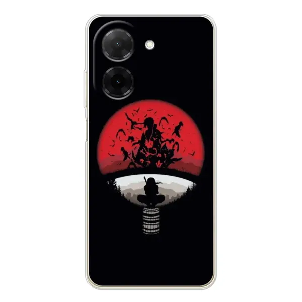 Чехол с рисунком «Итачи на черном» для Xiaomi Poco C71