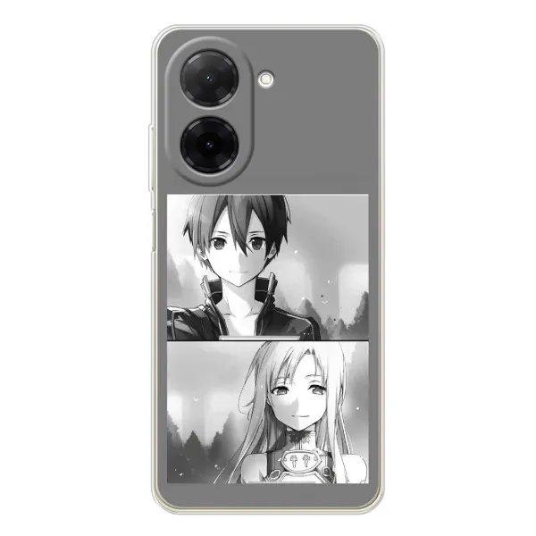 Чехол с рисунком «Кирито-Асуна» для Xiaomi Poco C71