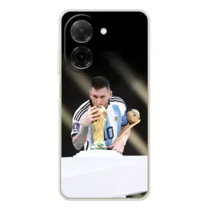 Чехлы Лео Месси Аргентина для Xiaomi Poco C71 (Кубок Мира)