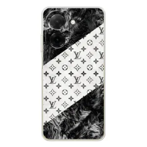 Чохол Стиль Louis Vuitton на Xiaomi Poco C71 (LV на білому)