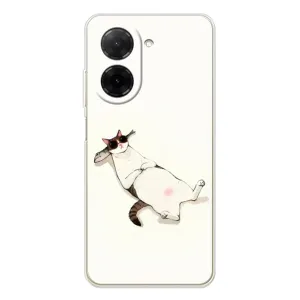 Чехол на тематику: Коты для Xiaomi Poco C71 (Отдых)