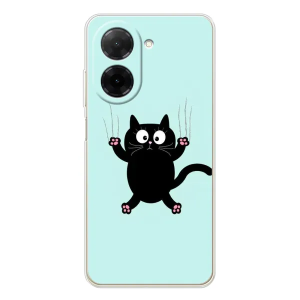 Чехол с рисунком «Падающий кот» для Xiaomi Poco C71