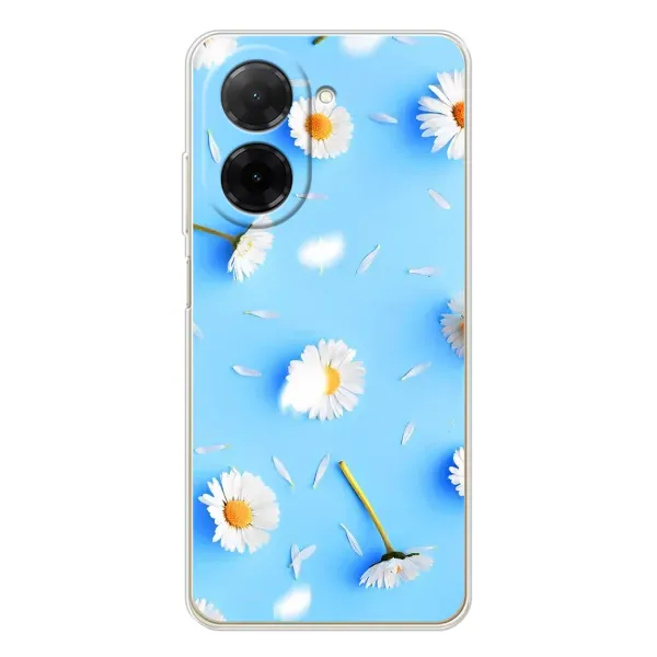 Чехол с рисунком «ромашки на голубом» для Xiaomi Poco C71