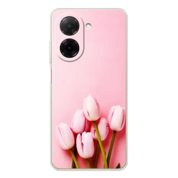Чехол с рисунком «Розовые тюльпаны» для Xiaomi Poco C71