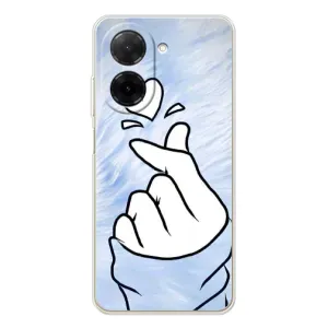 Чехлы (Знак сердечка) на Xiaomi Poco C71 (Сердечка знак)
