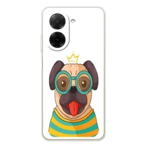 Бампер для Xiaomi Poco C71 с картинкой "Песики" (Собака Король)