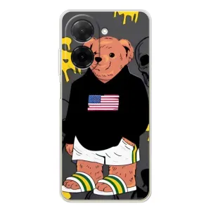 Чехол с рисунком «Teddy USA» для Xiaomi Poco C71
