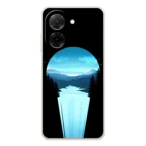 Летний Чехол на Xiaomi Poco C71 (Синий Водопад)