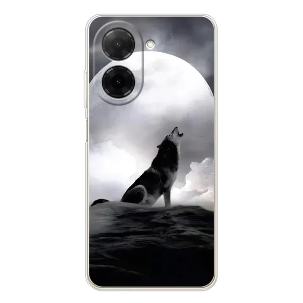 Чехол с рисунком «Волк и луна» для Xiaomi Poco C71 Чехол с рисунком «Волк и луна» для Xiaomi Poco C71