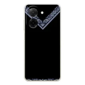 Силиконовый Чехол на Xiaomi Poco C71 (Воротник вышиванки)