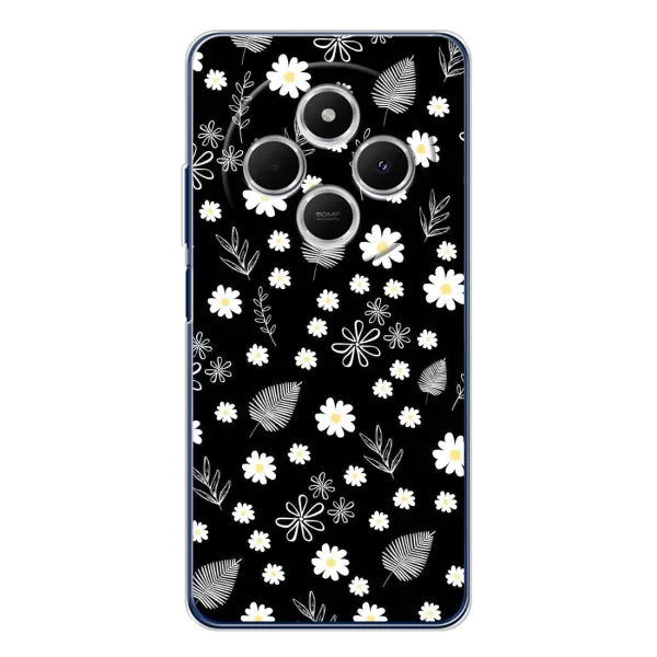 Чехол с рисунком «цветение на чорном» для Xiaomi Poco C75 Чехол с рисунком «цветение на чорном» для Xiaomi Poco C75