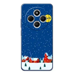 Силіконовий бампер на різдво для Xiaomi Poco C75 (Місто в снігу)