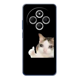 Бампер с принтом Мемы для Xiaomi Poco C75 (Кот в слезах)