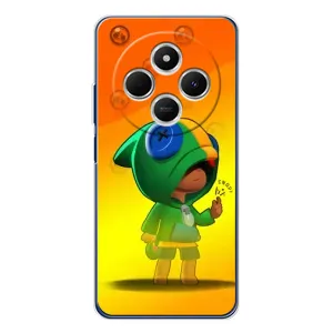Чехол Бравл Старс для Xiaomi Poco C75 (LEON в кофте)