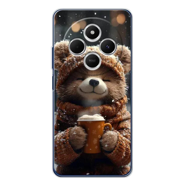 Чехол с рисунком «Медвежонок с кофе» для Xiaomi Poco C75 Чехол с рисунком «Медвежонок с кофе» для Xiaomi Poco C75