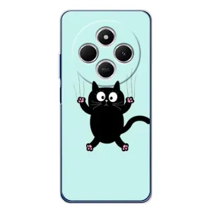 Силіконовий чохол з котиком для Xiaomi Poco C75 (Падаючий кіт)