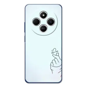 Чохол (Знак сердечка) для Xiaomi Poco C75 (Сердечко на блакитному)