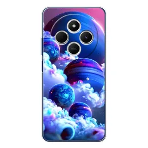 Чехлы КОСМОС для Xiaomi Poco C75 (Синие планеты)