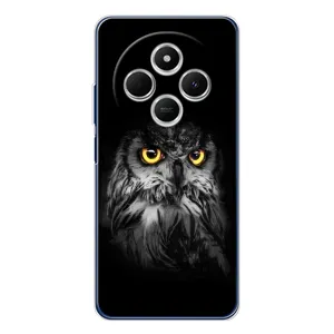 Чохли з принтом СОВИ для Xiaomi Poco C75 (Сова на чорному)