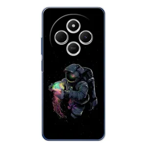Силиконовый Чехол с принтом "Космонавты" на Xiaomi Poco C75 (В руках земля)