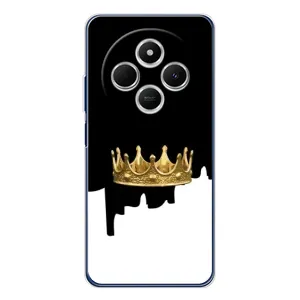 Чохол (Корона на чорному фоні) для Поко С75 (Золота корона)