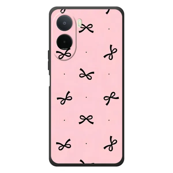 Чехол с рисунком «Черные бантики» для Xiaomi Poco C81 Pro Чехол с рисунком «Черные бантики» для Xiaomi Poco C81 Pro