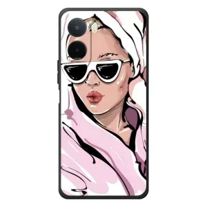 Чехол с картинкой Модные Девчонки Xiaomi Poco C81 Pro (Девушка в халате)
