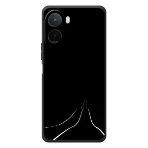 Чехол с картинками на черном фоне для Xiaomi Poco C81 Pro (Дорога)