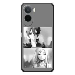 Чехол с персонажами АНИМЕ на Xiaomi Poco C81 Pro (Кирито-Асуна)