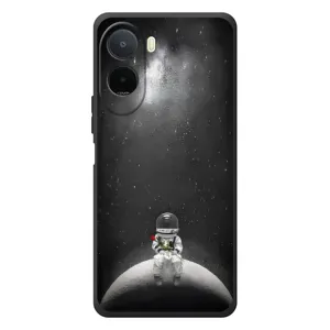 Силиконовый Чехол с принтом "Космонавты" на Xiaomi Poco C81 Pro (Космонавт романтик)