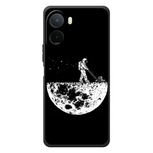 Силиконовый Чехол с принтом "Космонавты" на Xiaomi Poco C81 Pro (Космонавт)