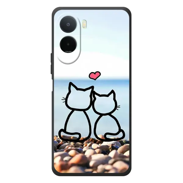 Чехол с рисунком «Котейки» для Xiaomi Poco C81 Pro Чехол с рисунком «Котейки» для Xiaomi Poco C81 Pro