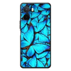Силиконовый бампер с картинкой животных для Xiaomi Poco C81 Pro (Крылья бабочек)
