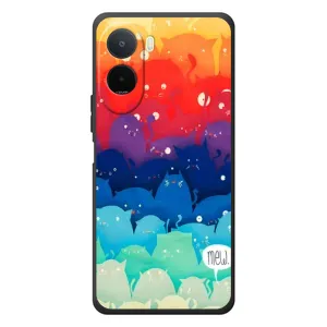 Силиконовый чехол с котиком для Xiaomi Poco C81 Pro (Mew)