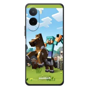 Чохли для Xiaomi Poco C81 Pro (Персонажі МайнКрафт) (На коні)