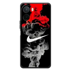 Силиконовый Чехол на Xiaomi Poco C81 Pro с картинкой Nike (Nike дым)