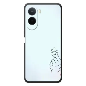 Чехлы (Знак сердечка) на Xiaomi Poco C81 Pro (Сердце на голубом)