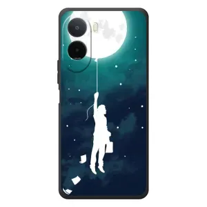 Чехол (ТПУ) с планетами на Xiaomi Poco C81 Pro (To The moon)