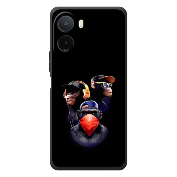 Чехол с рисунком «Три обезьяны» для Xiaomi Poco C81 Pro Чехол с рисунком «Три обезьяны» для Xiaomi Poco C81 Pro